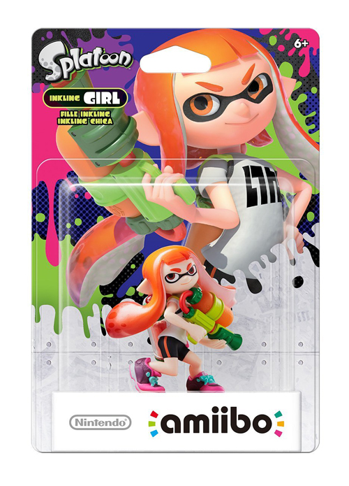 Amiibo Fille Inkling Orange - Splatoon Collection