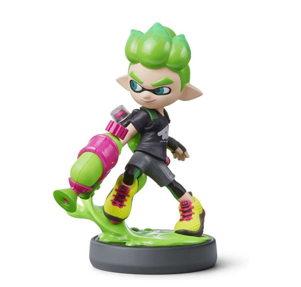 Amiibo Garçon Inkling Vert - Splatoon Collection
