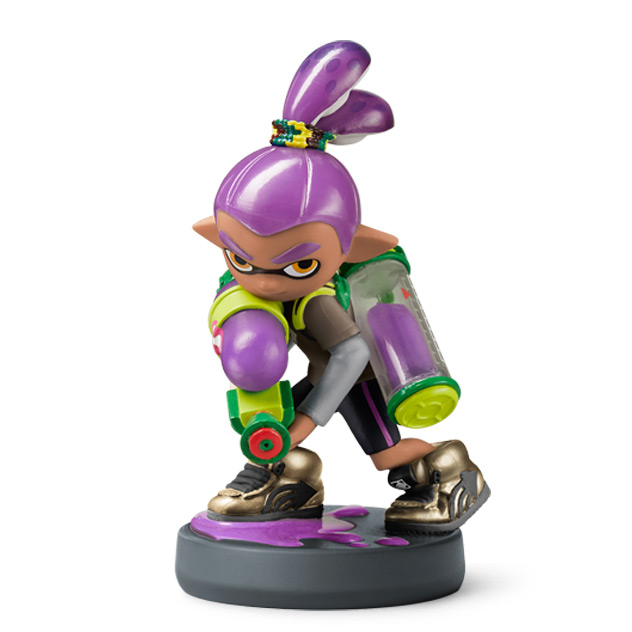 Amiibo Garçon Inkling Violet - Splatoon Collection