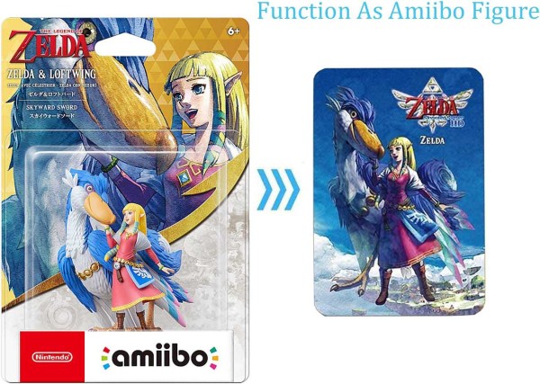 Carte amiibo Zelda et son Célestrier de Zelda Skyward sword